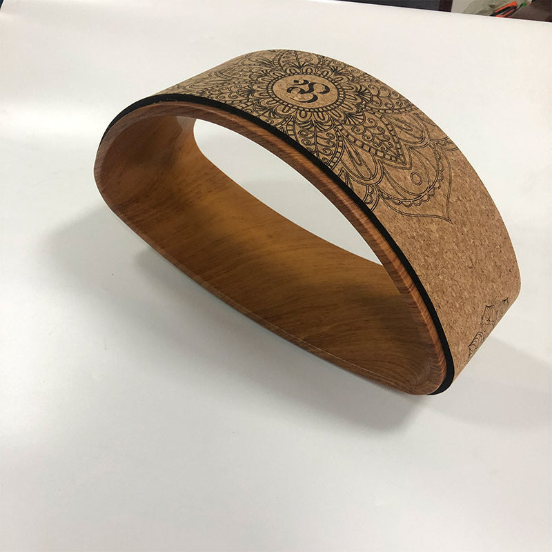 Half-Round Cork Yoga Wheel