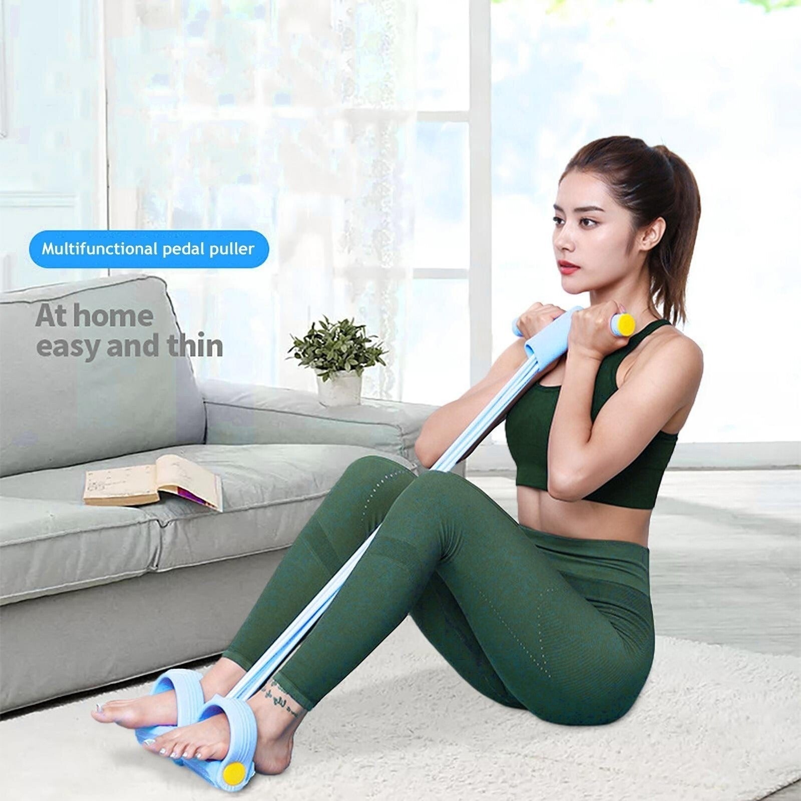 Multi-Function Foot Pedal Tension Rope